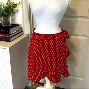 NASTY GAL ❤️ Polka Dot Mini Skirt, Size 8.